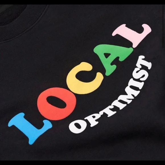 Madhappy Local Optimist Black Crewneck - Picture 2 of 3